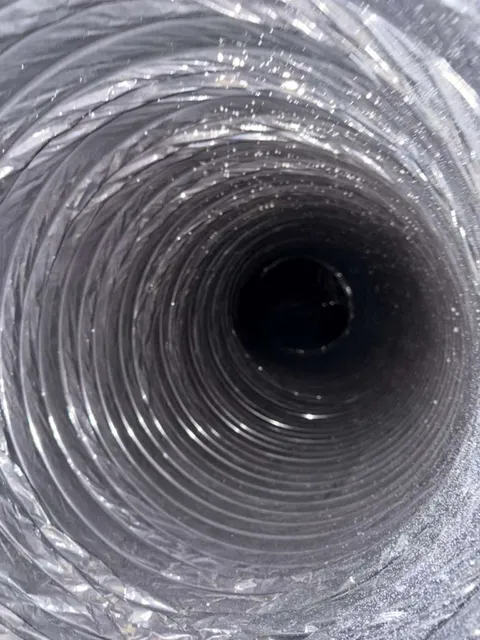 Clean flex duct after air duct cleaning in Southlake TX