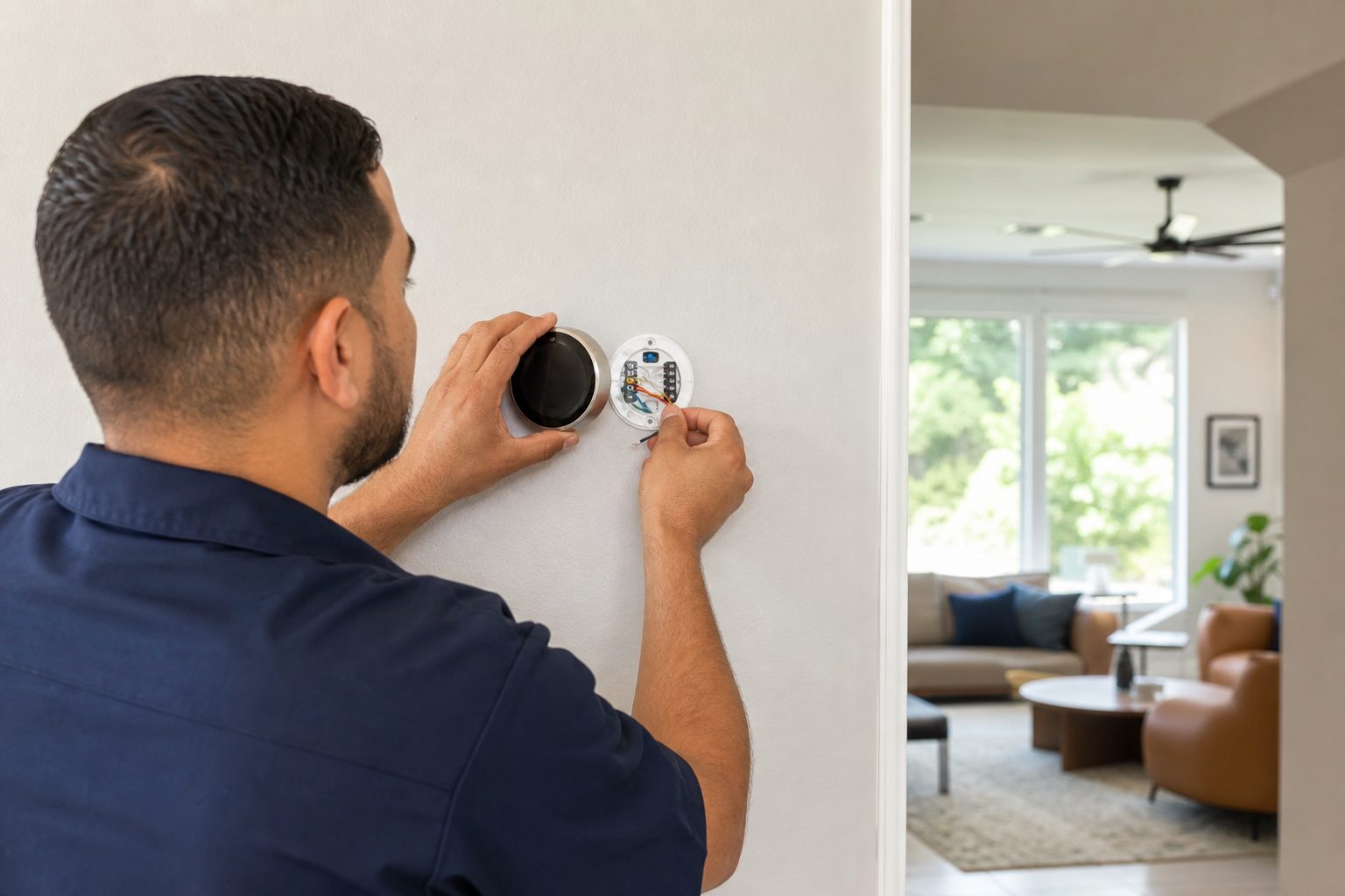 Thermostat Installation Dallas TX - Bloom Air Duct Cleaning job photo